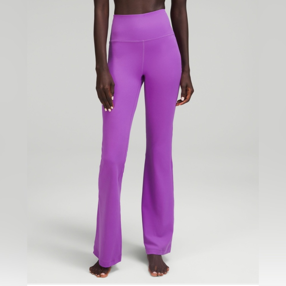Groove Super-High-Rise Flared Pant Nulu moonlight magenta sz 10